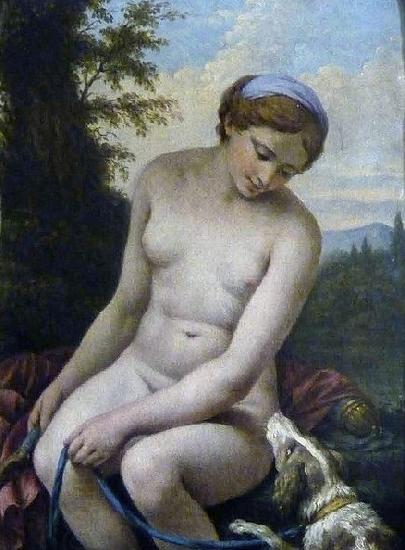 Louis Jean Francois Lagrenee Diana at her Bath oil painting picture